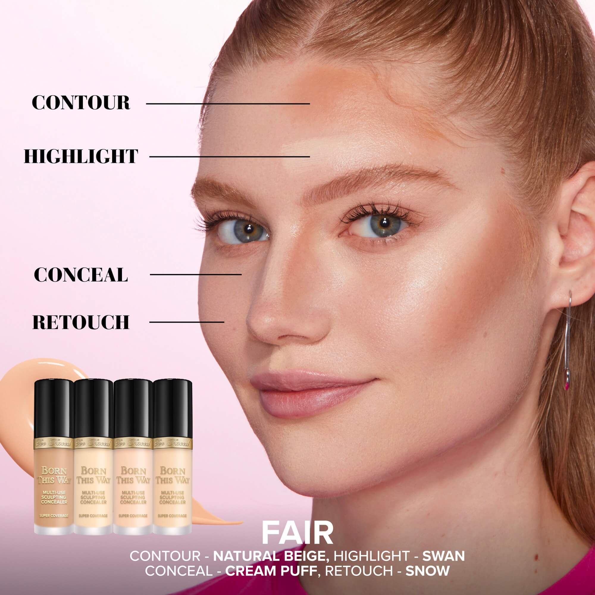 Born This Way Super Coverage Multi-Use Concealer New Full Coverage Concealer, Cloud, 13.5 mL/ 0. 45Fl Oz.