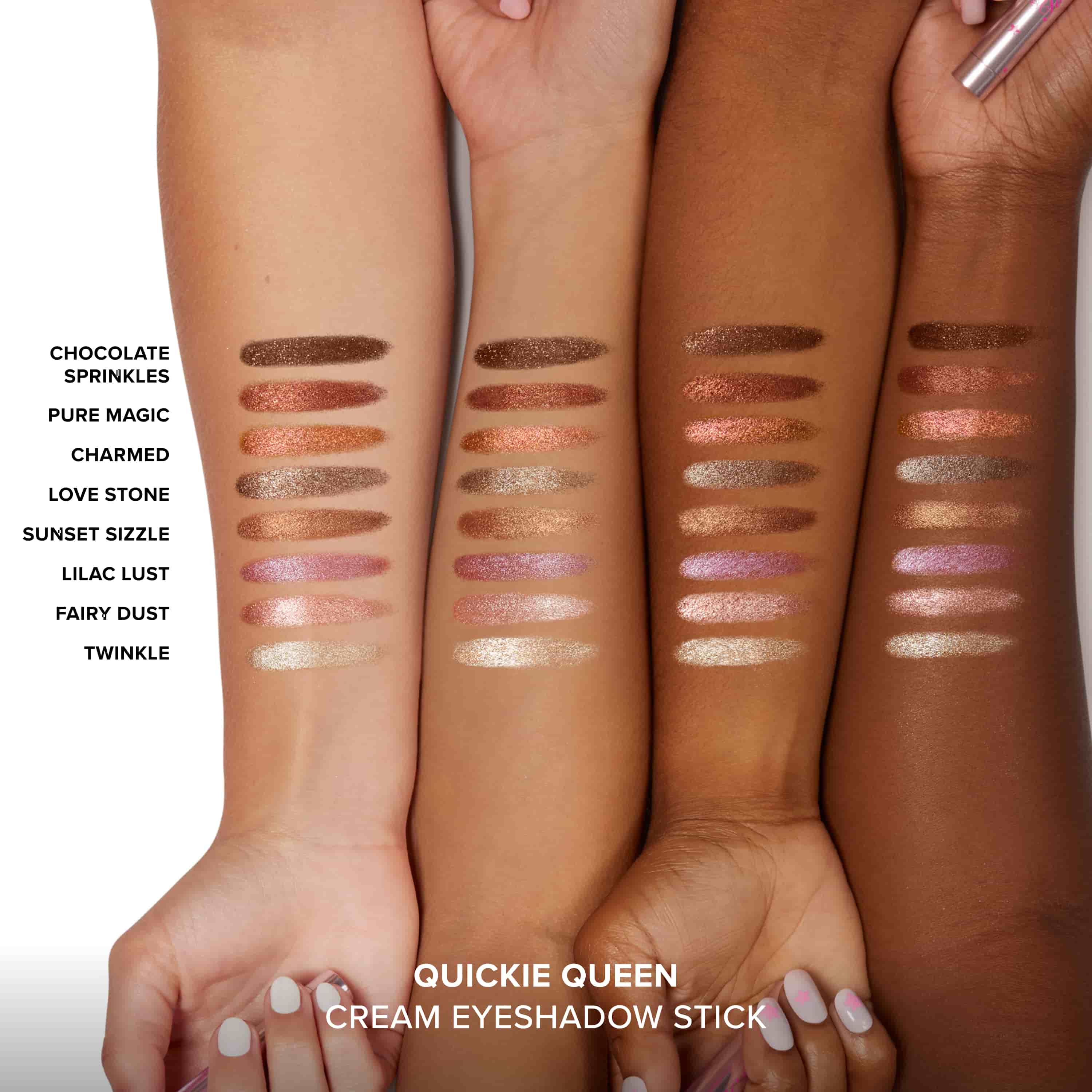 Quickie Queen Cream Eye Shadow Stick, Fairy Dust, 1.5 g
